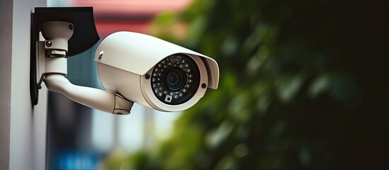 NUOMA technician professionally installing a CCTV camera